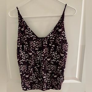 Banana Republic floral spaghetti strap tank